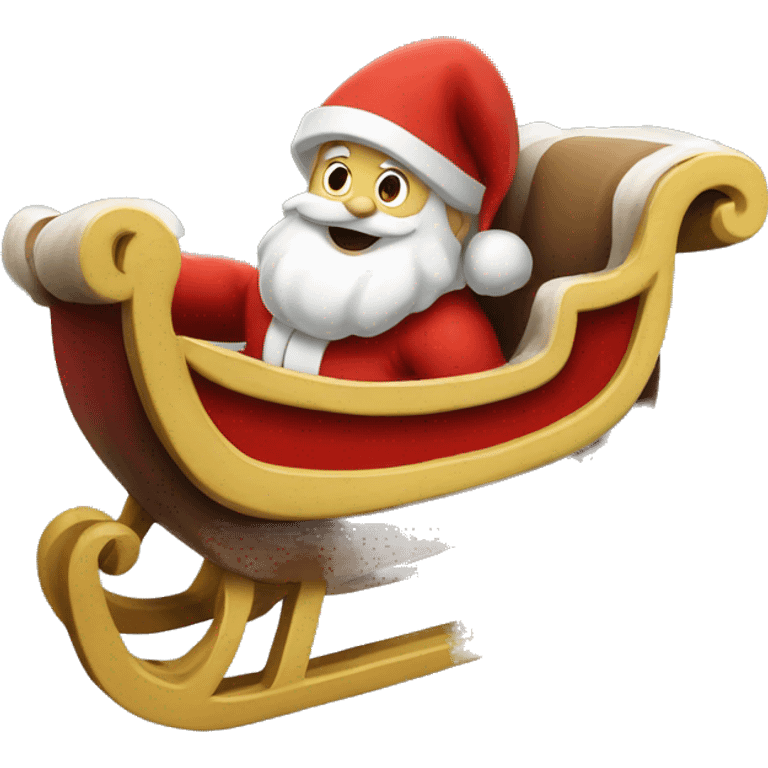 Santa's-sleigh emoji