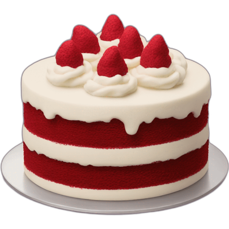 Red velvet cake emoji