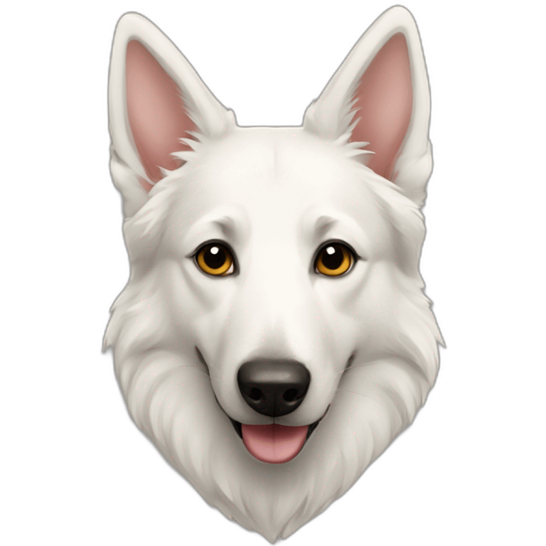 White shepherd heart emoji