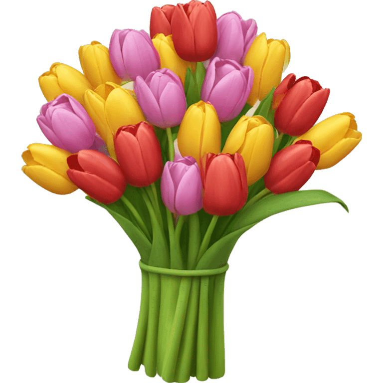 Tulips bouquet  emoji