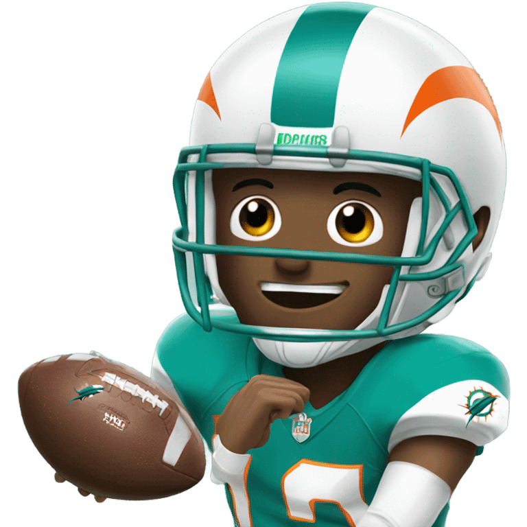 Dolphins football  emoji