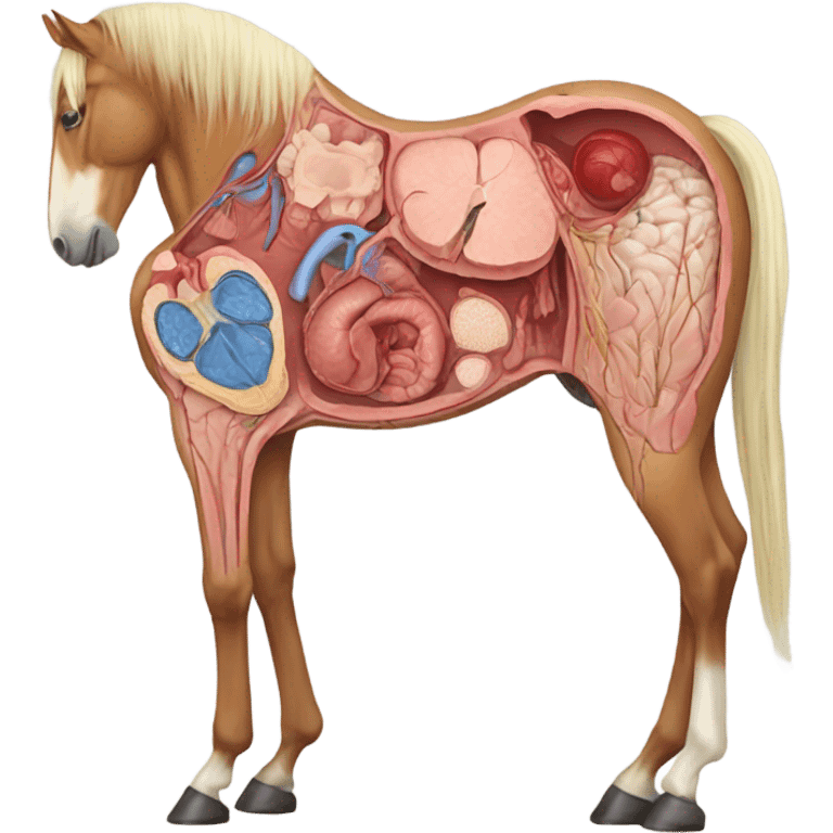 Cross section of a horse  emoji