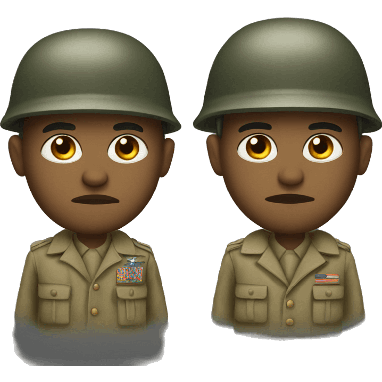 Us soldier ww2 serious emoji