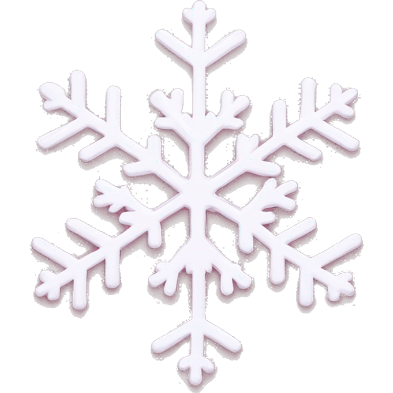 Light Pink snowflake emoji