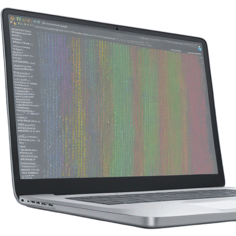 laptop with code emoji