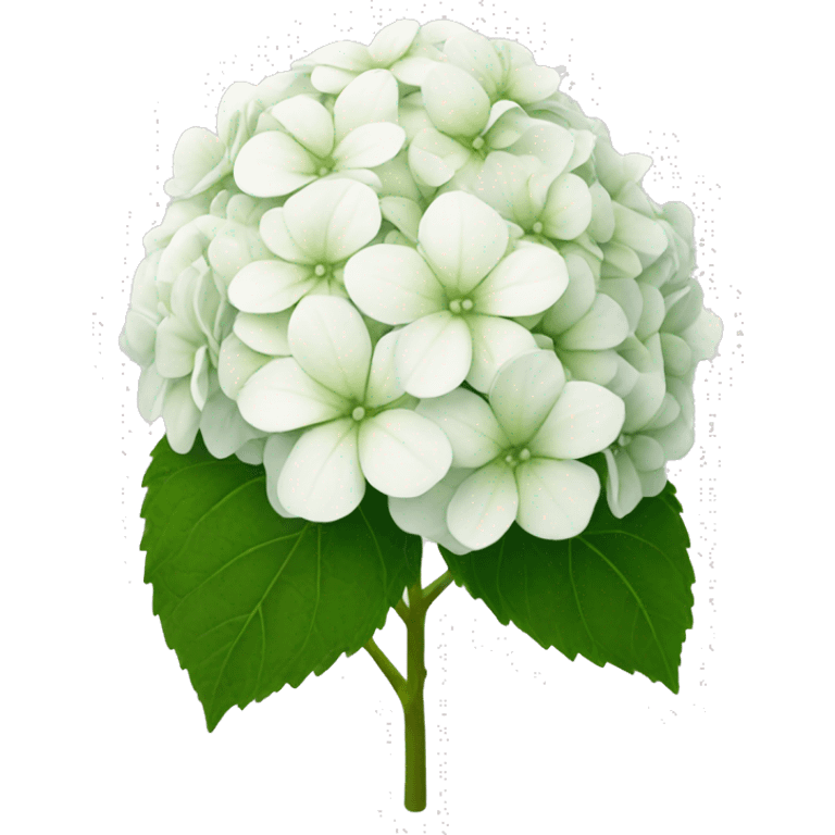 White hydrangea emoji