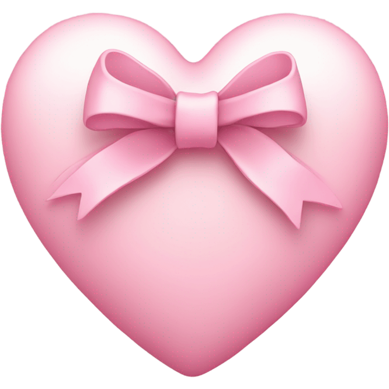 light pink heart with bow  emoji