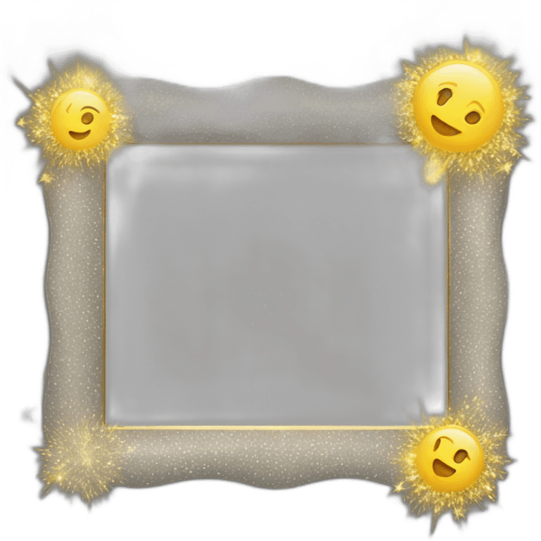 landspcape picture frame with sparkles emoji