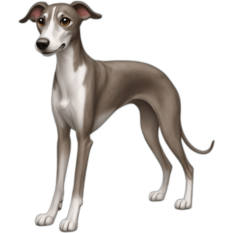 dog whippet brindle emoji