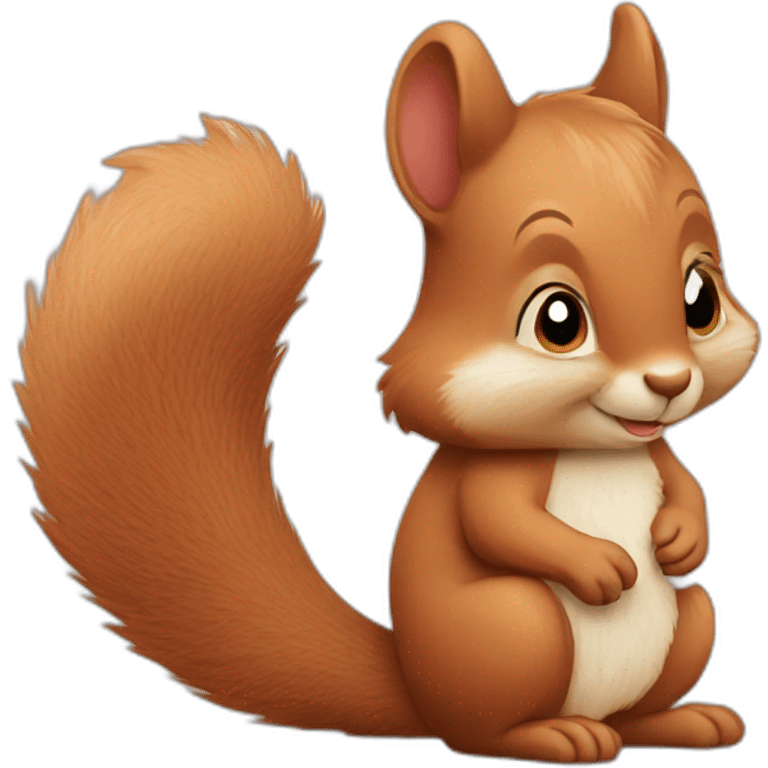 squirrel in love emoji