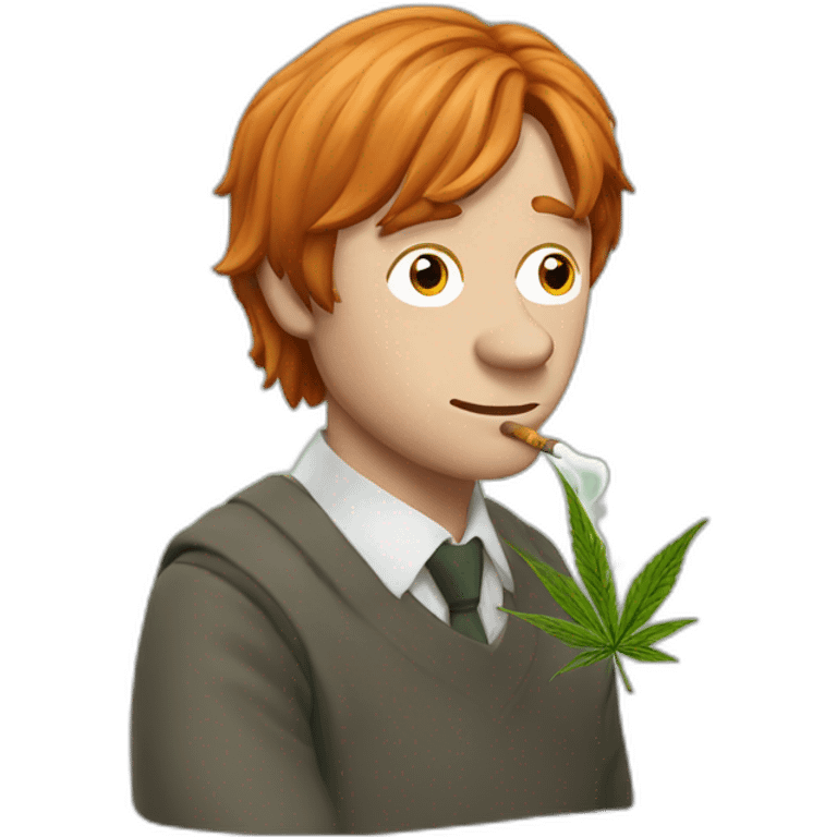 Ron Weasley smoking weed emoji