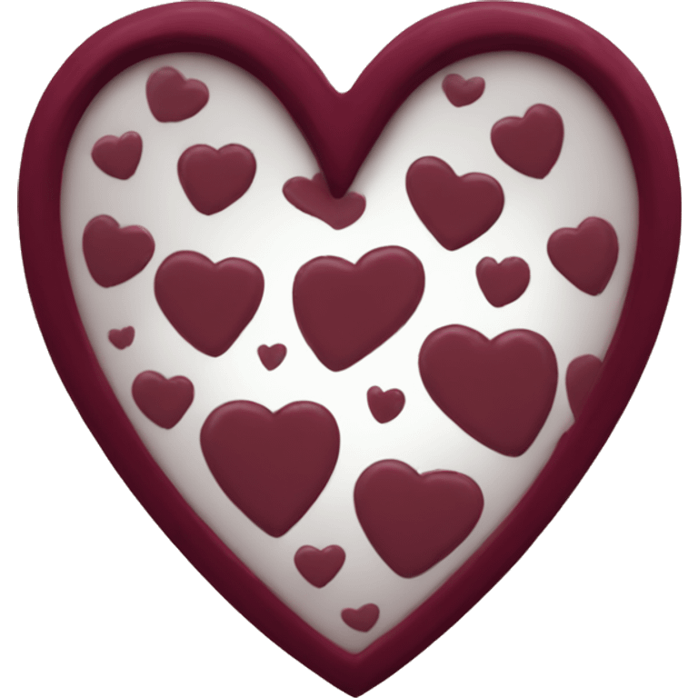 maroon heart  emoji