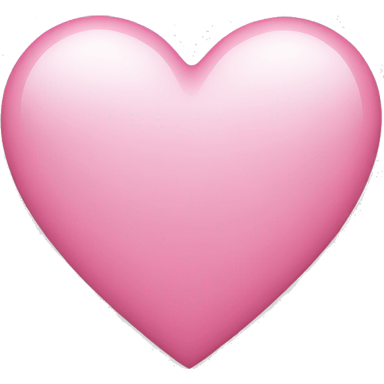 Pink heart with white background  emoji