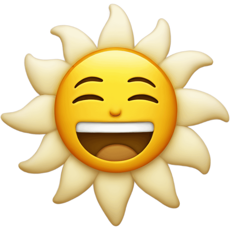 Sun going to sleep emoji