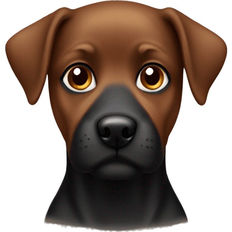  black and brown dog  emoji