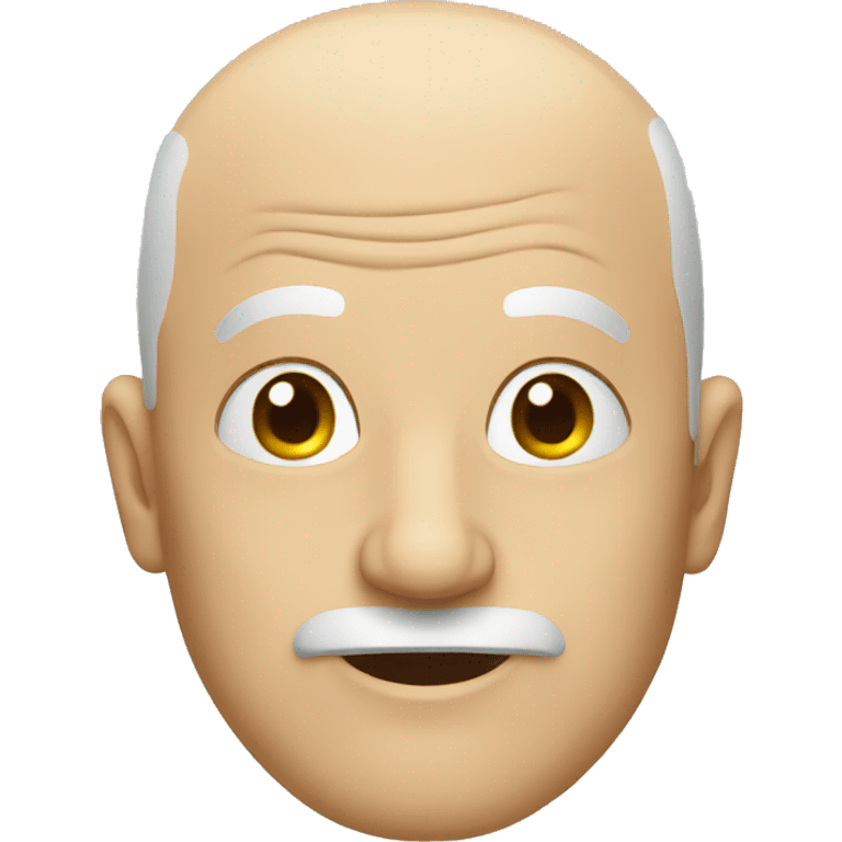 weird  bald old man emoji