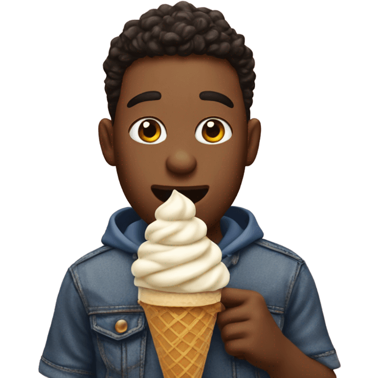 Me eating ice cream emoji