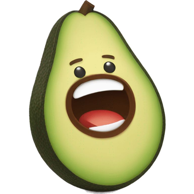 avocado with pumped arms emoji