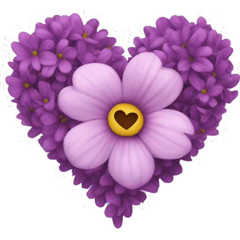 flower heart Lila emoji