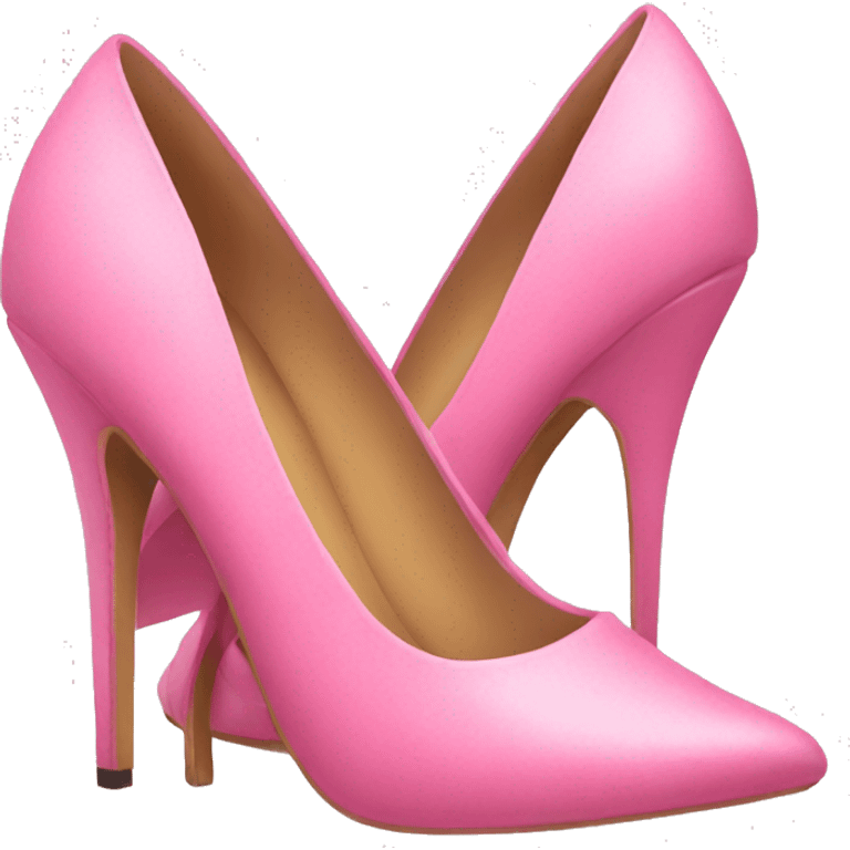 two pink heels  emoji