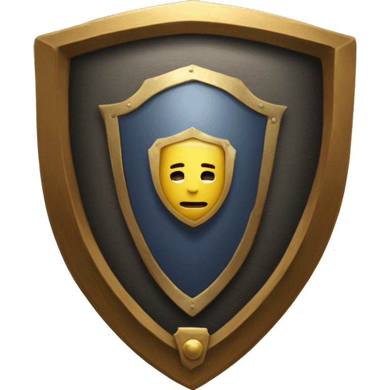 aristocrat shield with a media playbutton inside emoji