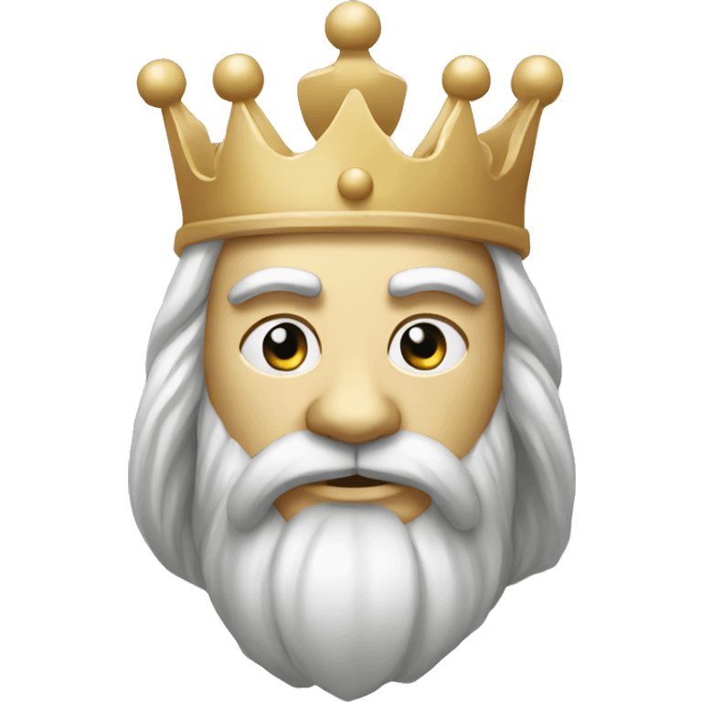 Chess Stone White King emoji