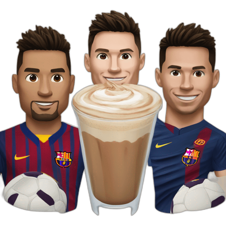 Ronaldo frappe messi emoji