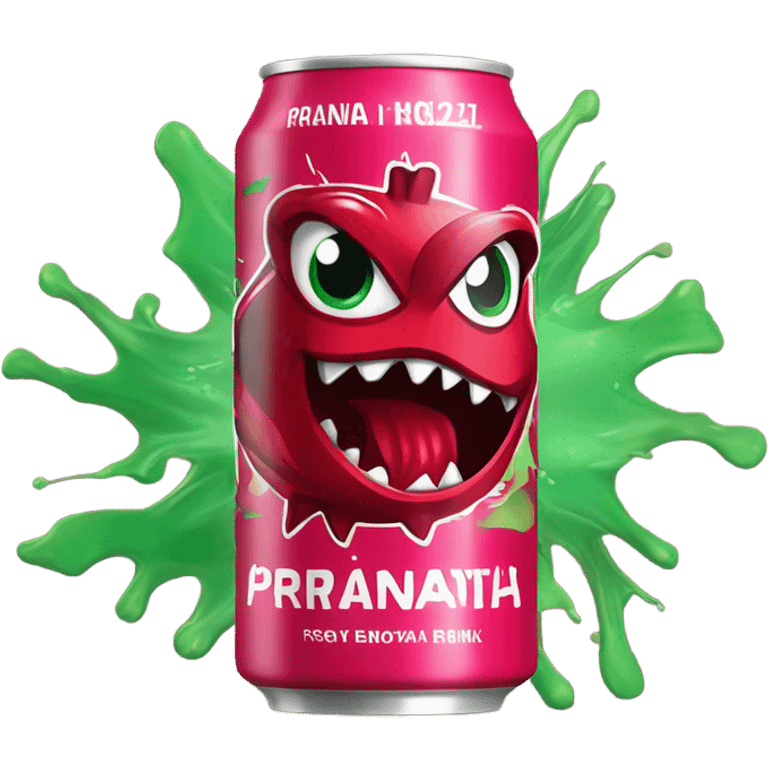 Pomegranate Piranha Energy Drink  emoji