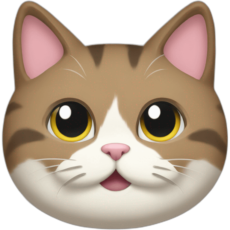 cat eating kibble emoji