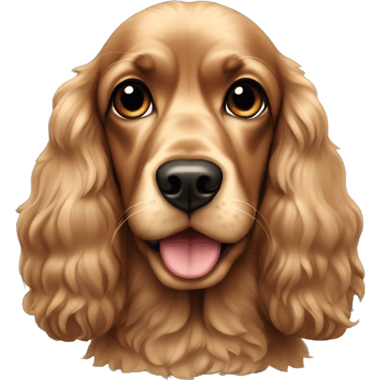 Black and tan cocker spaniel  emoji