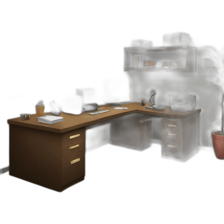 office room in a bunker loft emoji