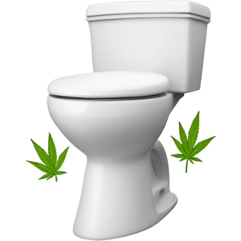 Weed skibidi toilet emoji