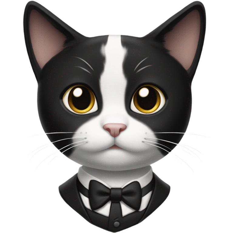 Tuxedo cat emoji