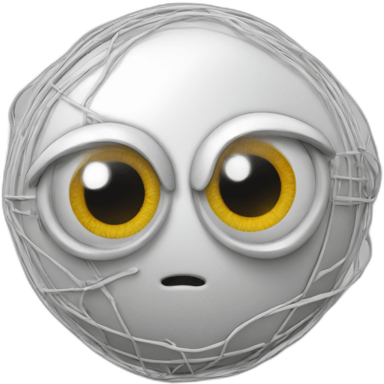 eyeball 3d wireframe emoji