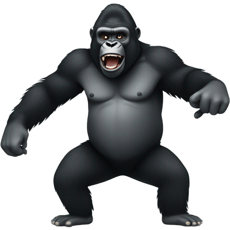 Gorilla dancing emoji