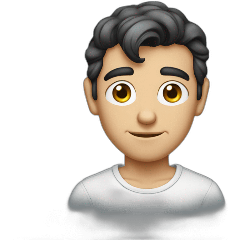 young thin antonio banderas cartoon wearing shirt emoji