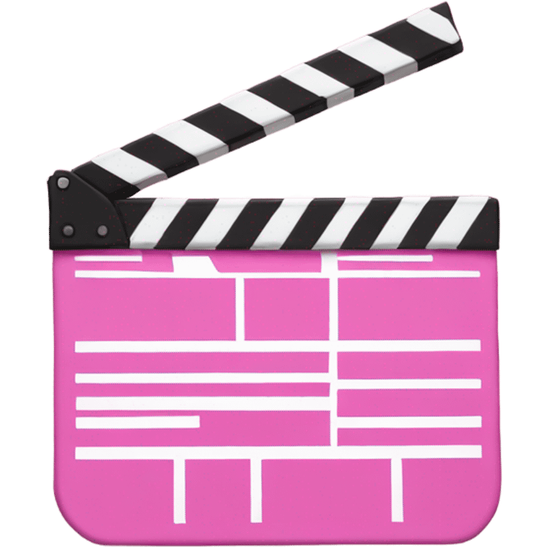 clapboard in pink emoji