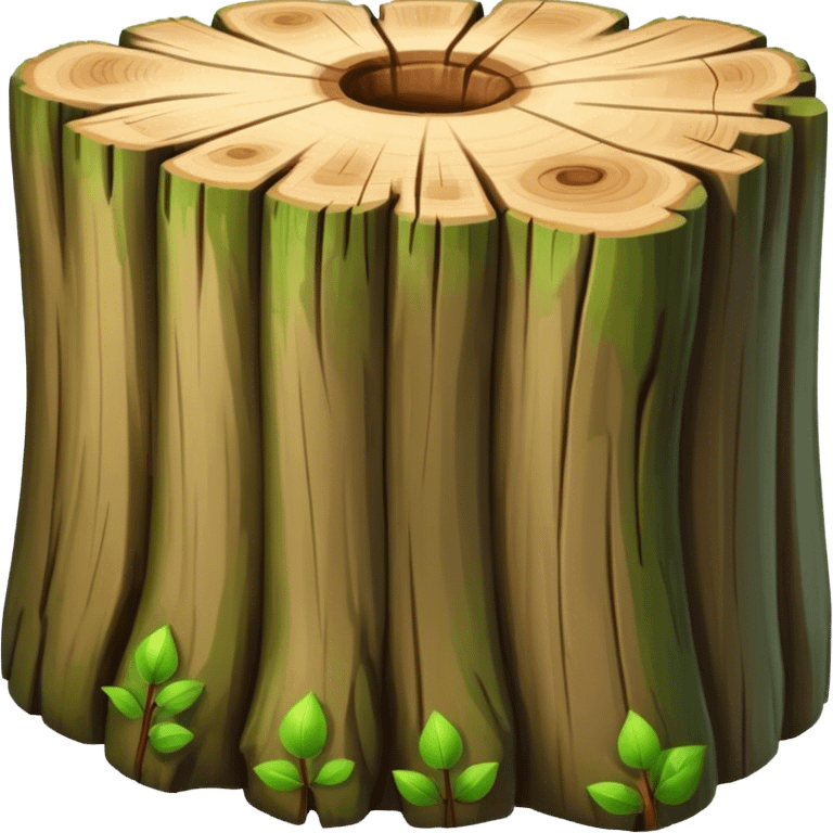 tree trunk block emoji