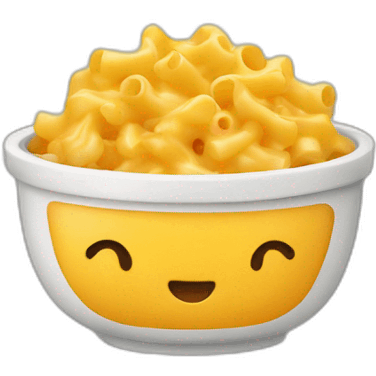 macaroni and cheese in a bowl emoji