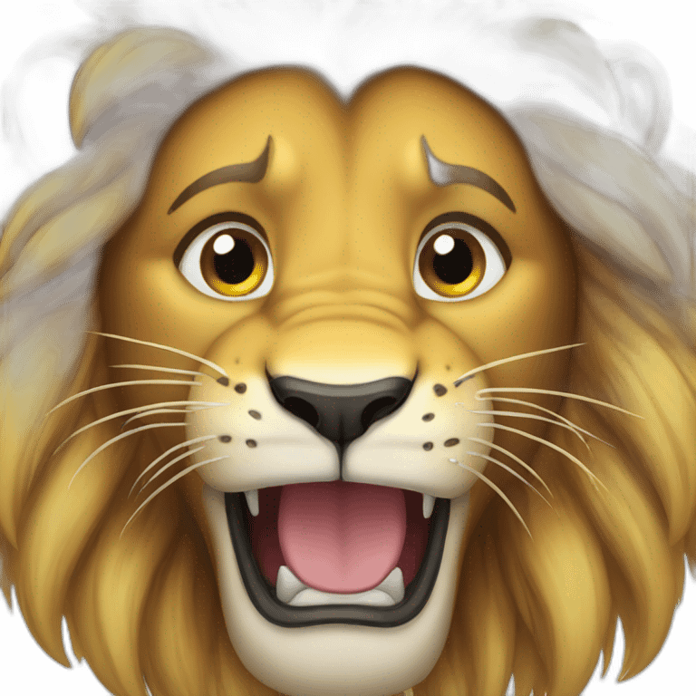 lion cry emoji