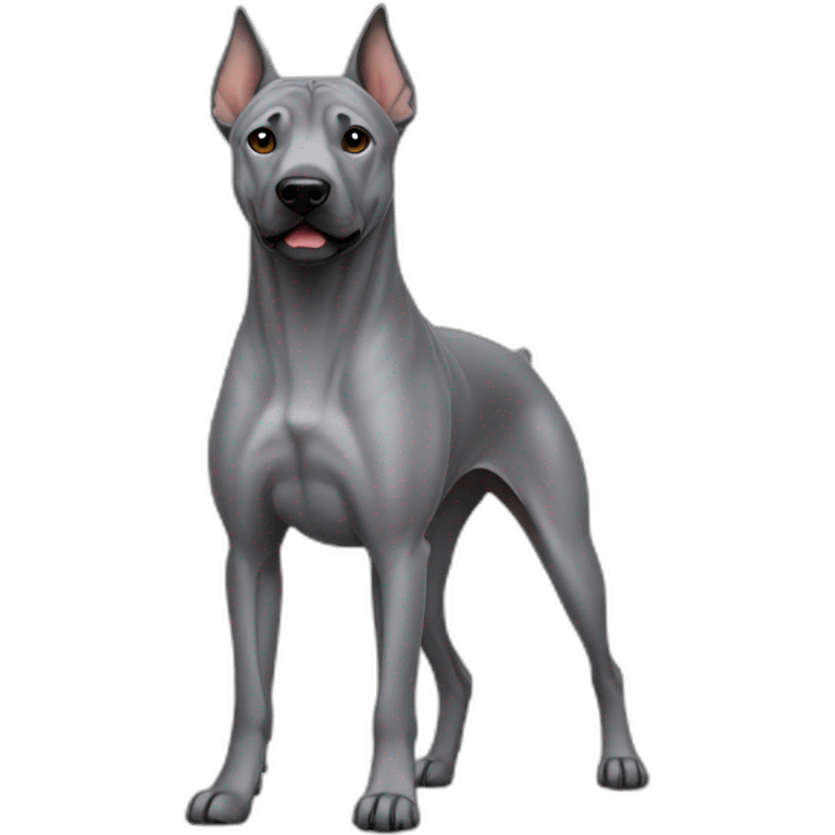 Dog gray Thai Ridgeback Full-height emoji