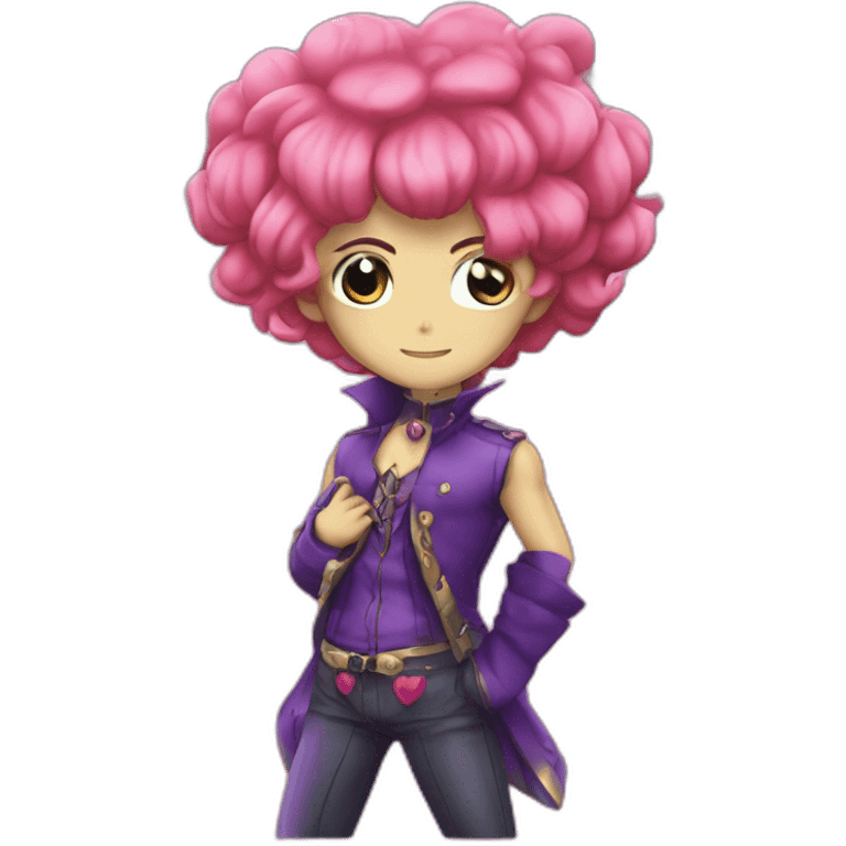 :funny valentine from jojo bizzard adventure emoji