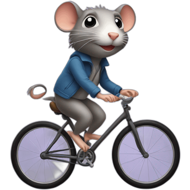 rat riding a bike emoji