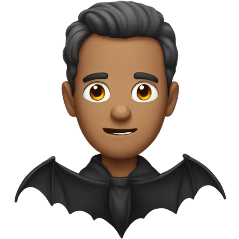 A man as a bat emoji