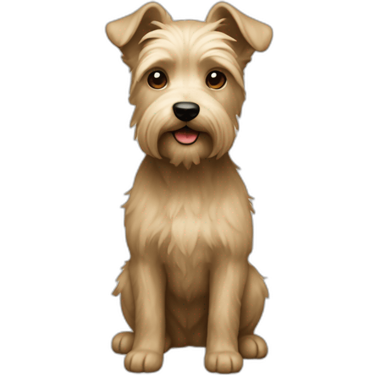 Terrier couleur beige foncé emoji