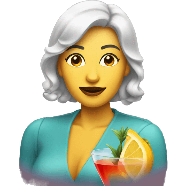 woman with cocktail emoji