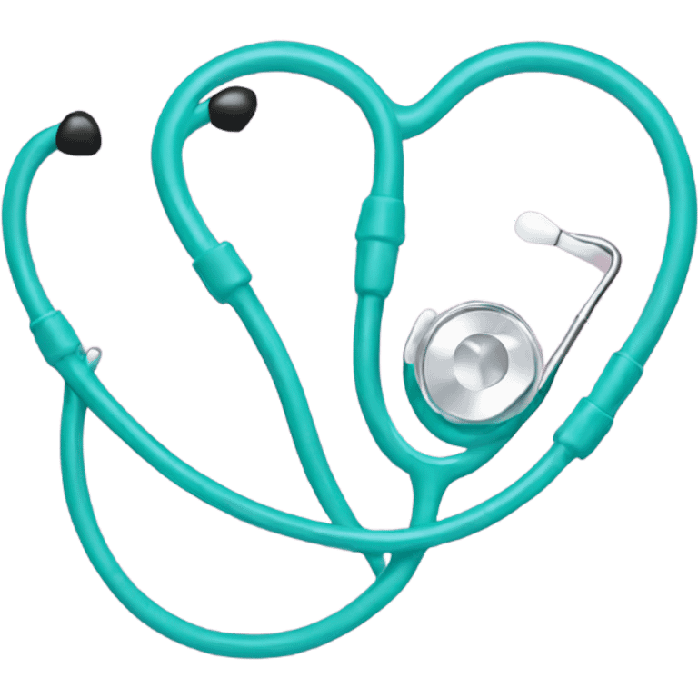 stethoscope made into heart emoji