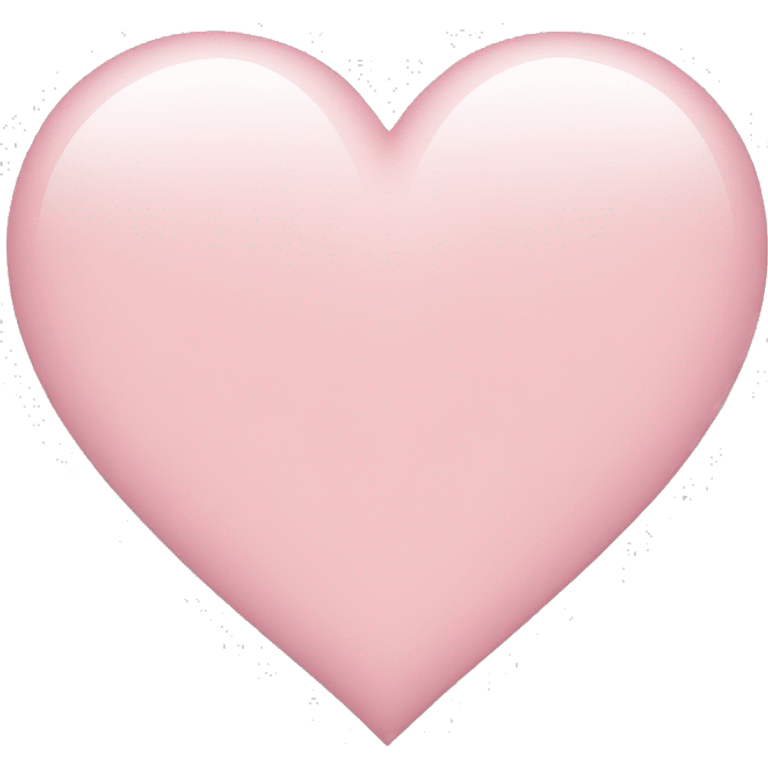 light pink heart with transparent background emoji