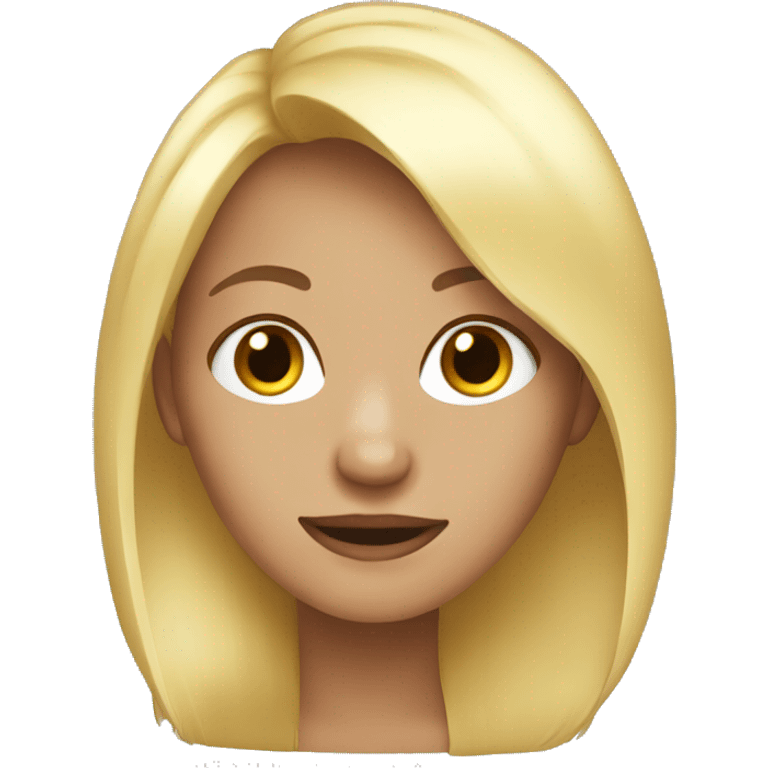 blond girl emoji