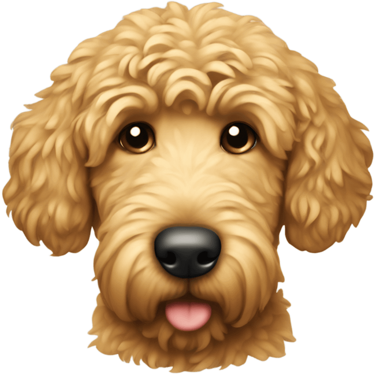 Sad golden doodle emoji